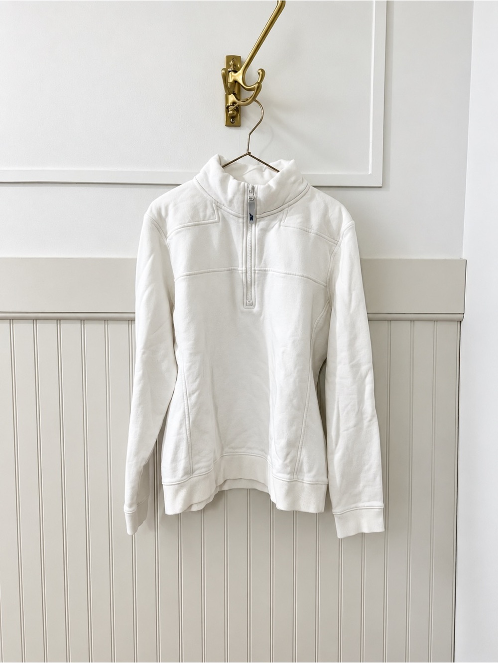 Vineyard Vines Cream Quarter-Zip Pullover